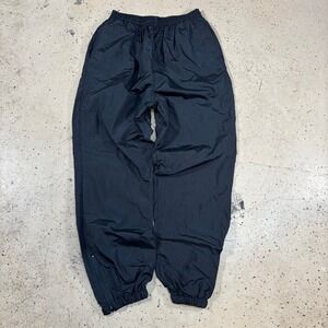 Vintage 90s Action Sport Black Nylon Windbreaker Track Pants Size Medium